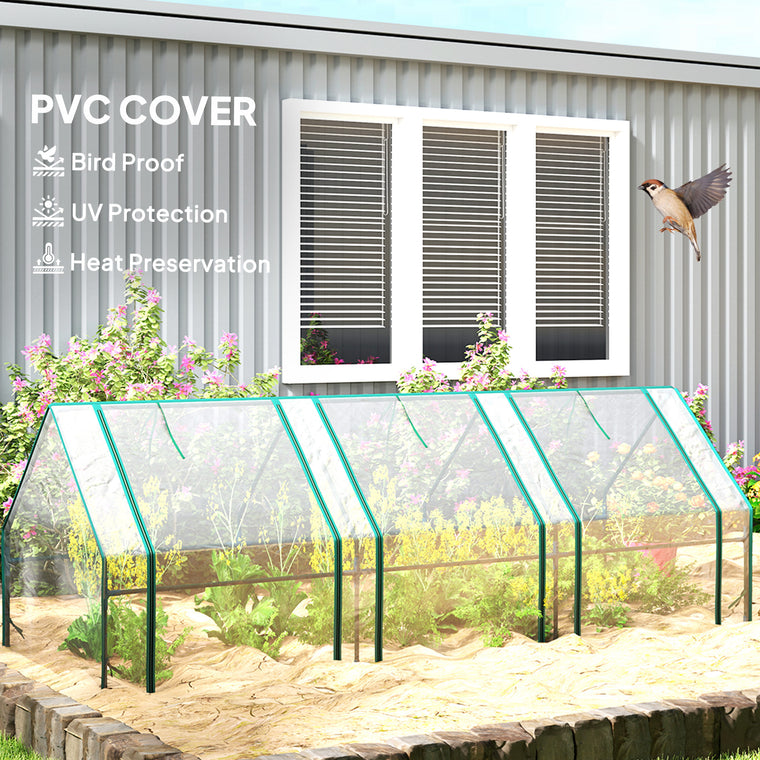 Clear Zippered Portable Mini Growing Tent Greenhouse
