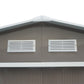 9'x6.3'Garden Storage Outdoor Shed w/ Floor Foundation Outdoor Yard Metal Tool Storage House Grey White