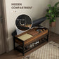 Shoe Storage with Seat, Upholstered Hallway Bench, Shoe Bench with Flip Top and Hidden Space for 4 Pairs of Shoes