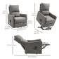 Electric Power Lift Recliner Chair with Remote Control and Side Pocket for Living Room, Grey