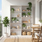 5-Tier Bookcase, Storage Bookshelf with Adjustable Shelves, Display Shelves for Living Room, Home Office, White