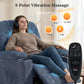 Power Recliner Chair with Massage, Electric Lift Chair for Elderly with Side Pockets, Cup Holders, Remote, Blue