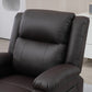 Lift Chair for Seniors, PU Leather Upholstered Electric Recliner Chair with Remote, Side Pockets, Quick Assembly, Brown