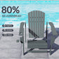 Classic Adirondack Chair, Muskoka Chairs, Garden Deck Chair with Cup Holder for Patio, Indoor, Backyard, Dark Grey
