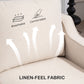 3 Seater Sofa, Modern Couch with Pocket Spring, Linen Upholstered, Thick Padded, Beige