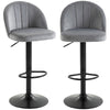 Swivel Counter Height Bar Stools Set of 2 with Footrest