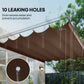 Retractable Replacement Pergola Canopy for 10' x 10' Pergola, Pergola Cover Replacement, Coffee