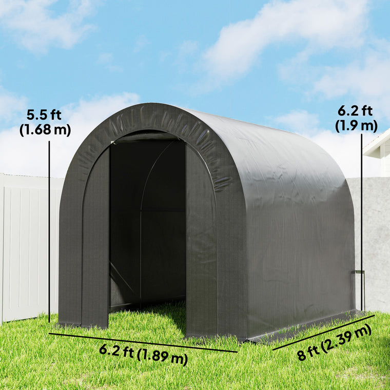 Heavy Duty Galvanized Steel Portable Storage Shed