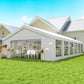 20' x 40' Party Tent, Outdoor Canopy Tent with 12 Removable Window Sidewalls for Parties, Wedding, Events, BBQ