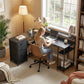 Gaming Desk with Power Outlets LED Lights Computer Desk with Drawers Monitor Stand 61" Black