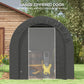 Outdoor Storage Shed, Heavy Duty Galvanized Steel Portable Shed for Bike, Motorcycle, Garden Tools, Black