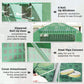 6.6' x 11' x 7' Portable Walk-In Tunnel Greenhouse, Garden Plant Growing Warm House, Outdoor Seed Flower Vegetable Growth Tent, Green