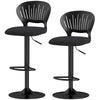 Swivel Counter Height Bar Stools Set of 2 - Black