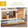 Yellow Rabbit Cage with Wheels, Ramp & Run