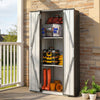 Metal Garden Shed with Adjustable Shelves & Double Doors
