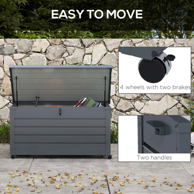 82 Gallon Storage Box with Wheels and Handles