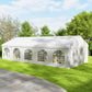 Heavy Duty Large Party Tent & Carport with Removable Sidewalls, Portable Garage Canopy Tent, White