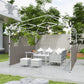Canopy Sidewalls for 10' x 10' or 10' x 20' Pop up Canopy, 2 PCS Canopy Half Walls Only, Grey