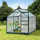 6' x 8' Greenhouse Clear & Twin Wall Panels Green Frame Press to Select