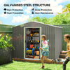 8' x 6' Garden Shed with Lockable Sliding Doors and Vents