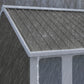 Metal Garden Storage Shed, Outdoor Tool Storage House with Lockable Door, Vents, Sloped Roof, Light Grey