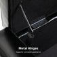Storage Ottoman Bench, PU Leather Upholstered Bench with Tufted Design, Black