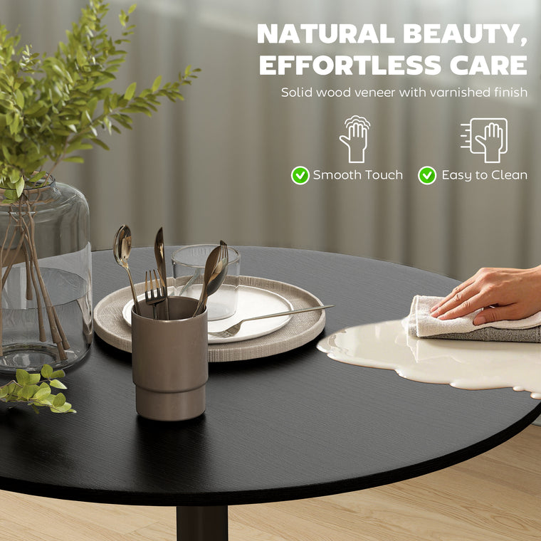 27.6" Round Dining Table Seats 2