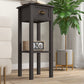 2-Tier Side Table with Drawer and Shelf, End Table for Living Room and Hallway, Coffee
