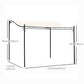 Portable Gazebo 10x10 Steel Patio Outdoor Sun Shelter for Porch, Patio & Yard, Weather-resistan, Cream White
