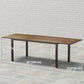 63"-94.5" Extendable Patio Dining Table for 6-8 Person, Outdoor Dining Table with Aluminium Edging, Steel Frame, Grey