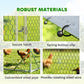 Metal Chicken Coop Run w/ Waterproof Cover, Nesting Box, Roosting Bars, for Outdoor Backyard
