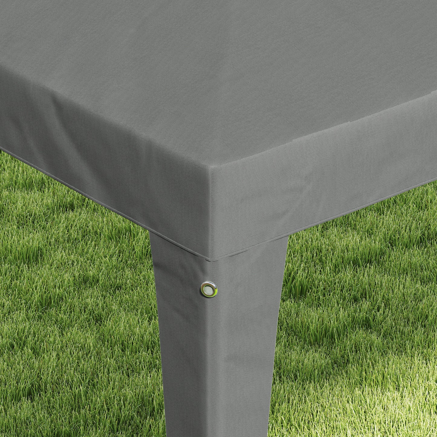 10x10ft Party Tent Portable Gazebo, Folding Garden Canopy Event Shelter Outdoor Sunshade Grey