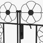 7.5FT Metal Garden Arbour with Double Gate, Arch Trellis for Climbing Vine Plants, Outdoor Wedding, Decoration, Black