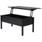 39" Modern Lift Top Coffee Table with Hidden Storage Compartment, Center Table for Living Room, Black
