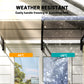 Window Awning Door Canopy, Polycarbonate Front Door Outdoor Patio Cover, Sun Shelter, Hollow Sheet for UV, Rain, Snow and Sunlight Protection, Brown, 40" x 80"