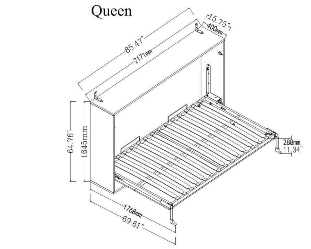queen murphy bed