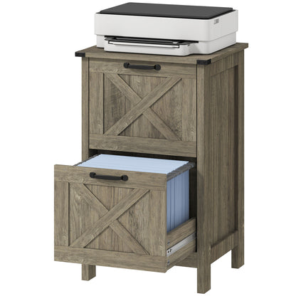 2-Drawer Vertical Filing Cabinet - Grey Wash