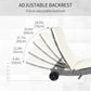 Outdoor Adjustable Wicker Chaise Lounge Chair with Cushion & Wheels for Patio, Deck, Poolside, Cream White