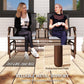 Patio Glider Rocking Chair 2 Person Outdoor Loveseat Rocker Garden Furniture Bench, Grey