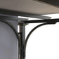10' x 10' Outdoor Pergola Patio Gazebo Canopy Sun Shelter, Steel Frame, Grey