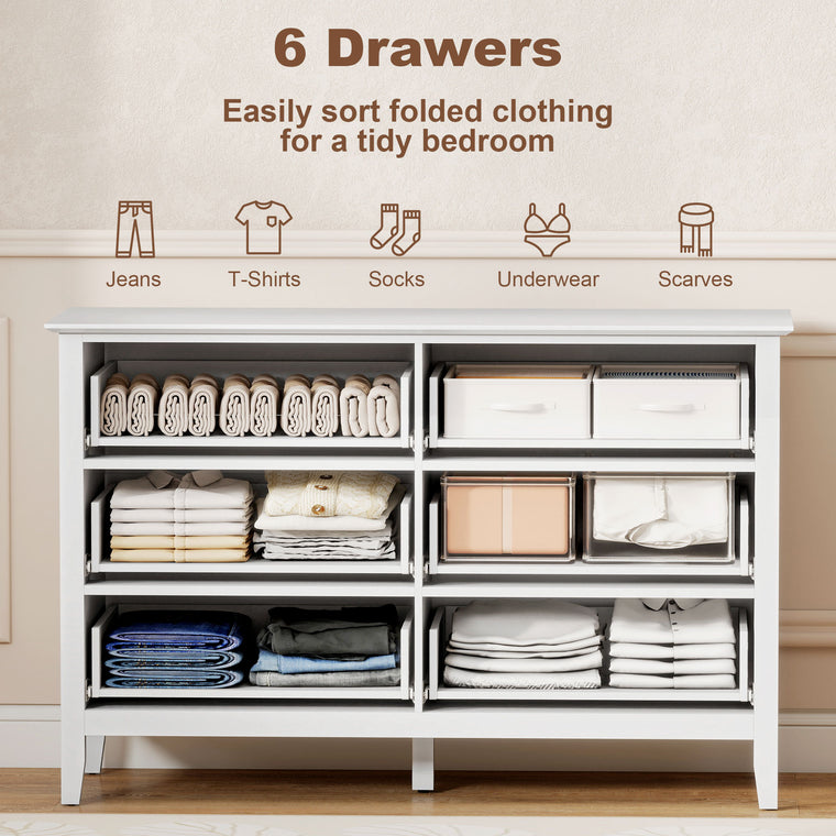 6-Drawer Double Dresser