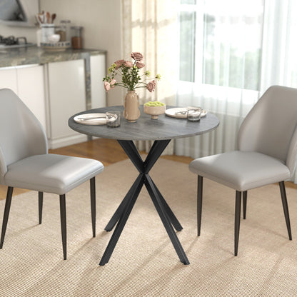 31.5" Round Industrial Dining Table