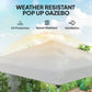 10' x 10' Pop Up Canopy with Sidewalls, Roller Bag, Height Adjustable Instant Tent for Outdoor, Garden, Patio, White