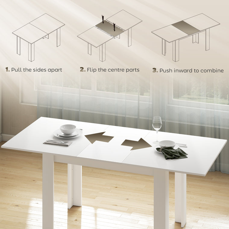 55" Extendable Dining Table for 6-8