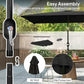 6.4 x 9.7ft Rectangle Aluminum Tilt Patio Umbrella, Garden Market Parasol, Outdoor Sunshade Canopy with Crank, Black