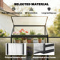 Polycarbonate Greenhouse with 2-Tier Shelves Gardening Green House for Patio Garden, Black
