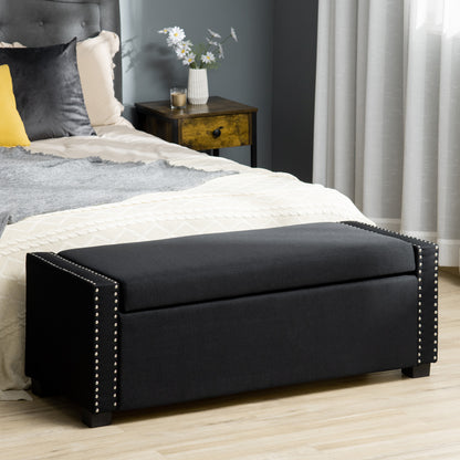 Flip Top Storage Bench Ottoman