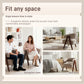 Sherpa Fleece Accent Chair, Upholstered Armchair with Solid Wood Legs and Steel Frame for Living Room, Light Brown
