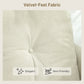 2 Seater Sofa, Small Modern Couch with High-Resilience Foam, Thicken Padding, Button Tufted, Cream White