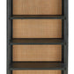 Abyard - Black / Natural - Bookcase